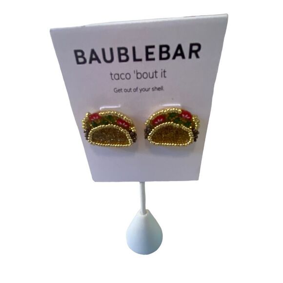 Baublebar Sparkly Taco Post Earrings. So Fun! - Picture 1 of 6
